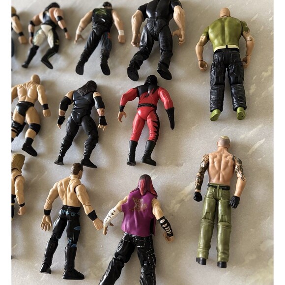 Lot WWE WWF Wrestling Action Figures Triple H+  Superstars Jakks Mattel Bundle - Picture 8 of 9